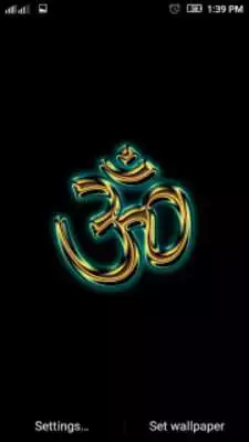 Play OM live wallpaper in 3D