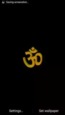 Play OM live wallpaper in 3D