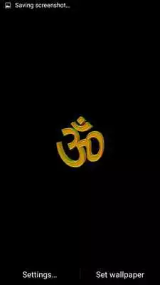 Play OM live wallpaper in 3D