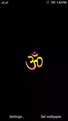 Play OM live wallpaper in 3D