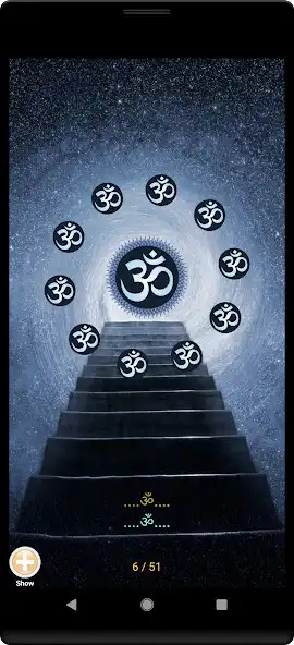 Play Om: Meditate with Mantras as an online game Om: Meditate with Mantras with UptoPlay