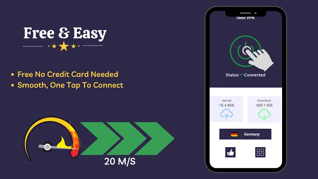 Play Omni VPN - VPN PROXY SERVER  IP CHANGER as an online game Omni VPN - VPN PROXY SERVER  IP CHANGER with UptoPlay