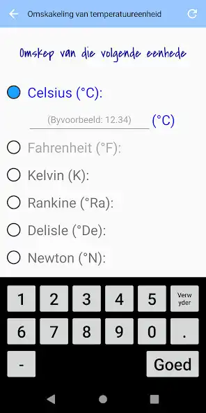 Play Omskakeling van temperatuureen  and enjoy Omskakeling van temperatuureen with UptoPlay