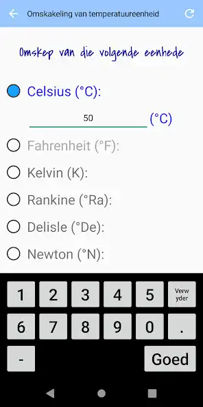 Play Omskakeling van temperatuureen as an online game Omskakeling van temperatuureen with UptoPlay