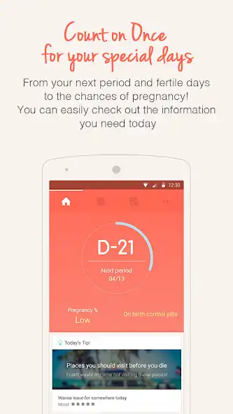 Play Once -A special period tracker  and enjoy Once -A special period tracker with UptoPlay