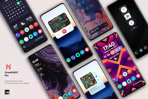 Play One4KWGT Pro: KWGT Pro widgets  and enjoy One4KWGT Pro: KWGT Pro widgets with UptoPlay