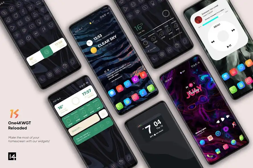 Play One4KWGT Reloaded: KWGT widget  and enjoy One4KWGT Reloaded: KWGT widget with UptoPlay