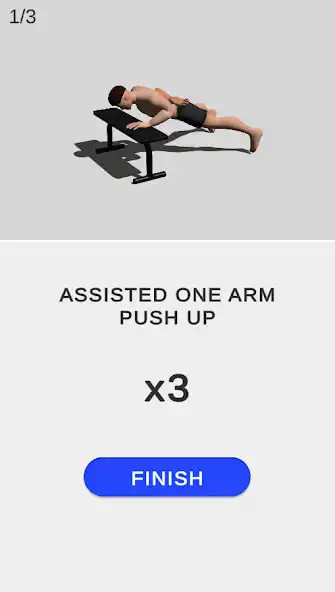 Play One Arm Push Up as an online game One Arm Push Up with UptoPlay