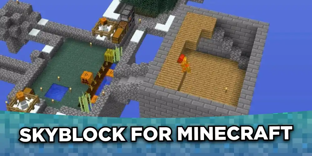 Play One Block Skyblock maps for mcpe  and enjoy One Block Skyblock maps for mcpe with UptoPlay