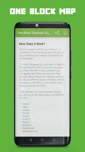 Play One Block Skyblock Survival Map for MCPE as an online game One Block Skyblock Survival Map for MCPE with UptoPlay
