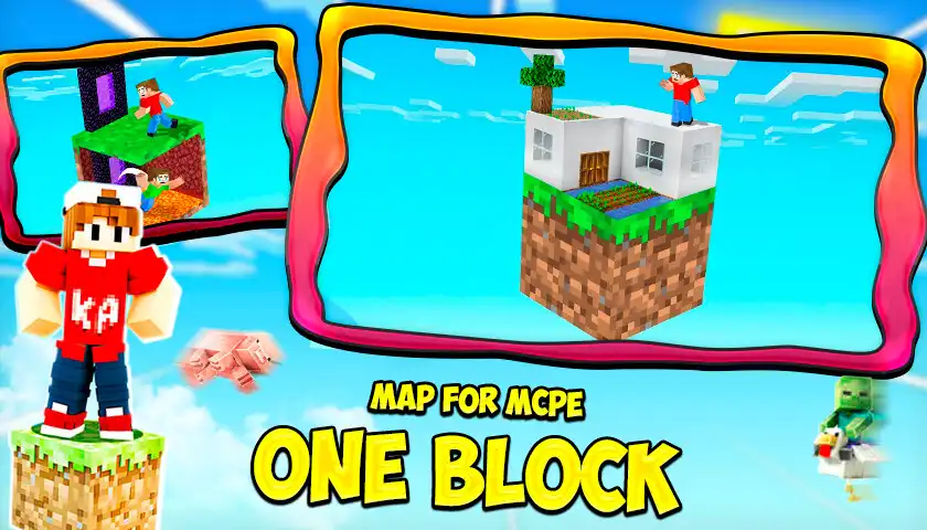 Play One block survival for MCPE  and enjoy One block survival for MCPE with UptoPlay