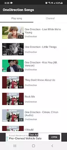 Play One Direction Songs