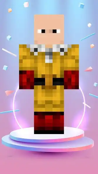 Play One Punch Man Skin Minecraft as an online game One Punch Man Skin Minecraft with UptoPlay