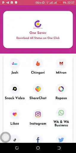 Play One Saver - All in One Status Saver  and enjoy One Saver - All in One Status Saver with UptoPlay