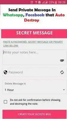 Play One Time Secret Message