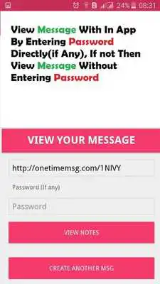 Play One Time Secret Message