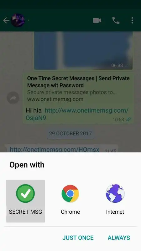 Play One Time Secret Message