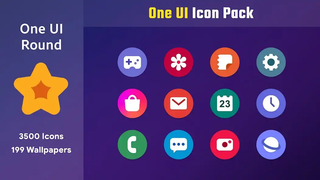 Play OneUI 4 - Round Icon Pack  and enjoy OneUI 4 - Round Icon Pack with UptoPlay
