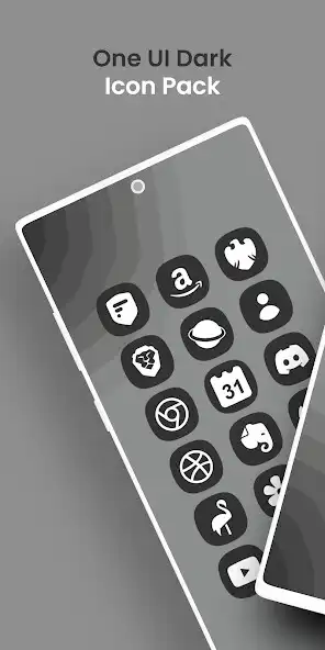Play One UI 5 Dark - Icon Pack  and enjoy One UI 5 Dark - Icon Pack with UptoPlay