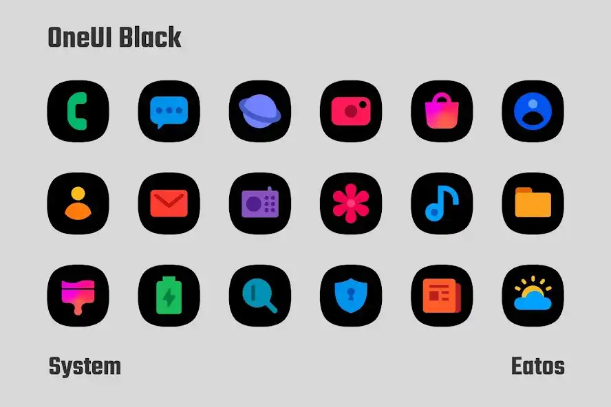 Play OneUI Black - Icon Pack  and enjoy OneUI Black - Icon Pack with UptoPlay