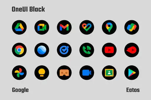 Play OneUI Black - Round Icon Pack as an online game OneUI Black - Round Icon Pack with UptoPlay