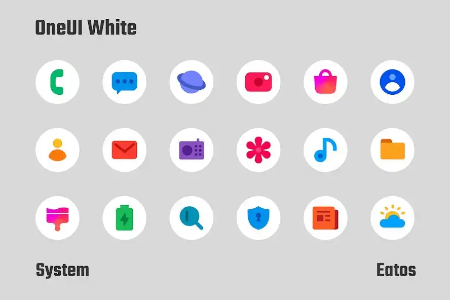 Play OneUI White - Round Icon Pack  and enjoy OneUI White - Round Icon Pack with UptoPlay