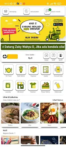 Play ONFO - Ojek Food  and enjoy ONFO - Ojek Food with UptoPlay
