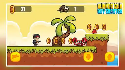 Play online shooting games -Runner Gun Boy Shooter as an online game online shooting games -Runner Gun Boy Shooter with UptoPlay