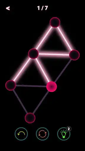 Play Only One Line - Glow as an online game Only One Line - Glow with UptoPlay