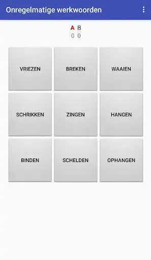 Play Onregelmatige werkwoorden as an online game Onregelmatige werkwoorden with UptoPlay