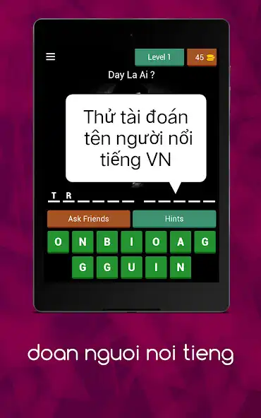 Play đoán tên người nổi tiếng  and enjoy đoán tên người nổi tiếng with UptoPlay