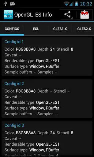 Play APK OpenGL-ES Info  and enjoy OpenGL-ES Info with UptoPlay nl.svdree.glesinfo
