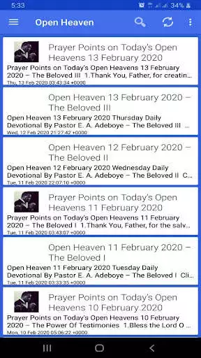Play Open Heaven Devotional as an online game Open Heaven Devotional with UptoPlay