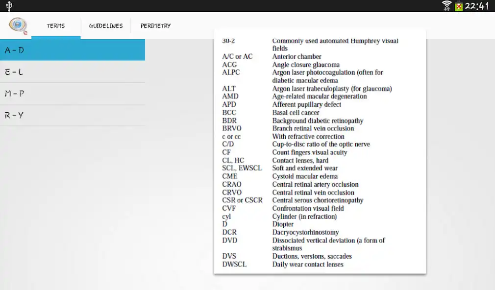 Play Ophthalmic Terms  Guidelines  and enjoy Ophthalmic Terms  Guidelines with UptoPlay