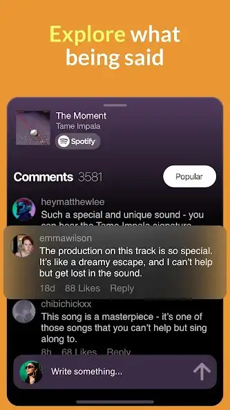 Play Opiny - Comments for Spotify  and enjoy Opiny - Comments for Spotify with UptoPlay