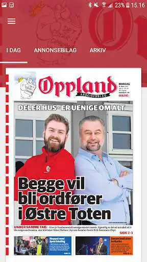 Play Oppland Arbeiderblad eAvis  and enjoy Oppland Arbeiderblad eAvis with UptoPlay