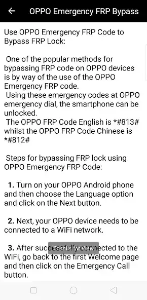 Play Oppo FRP Bypass Guideline as an online game Oppo FRP Bypass Guideline with UptoPlay