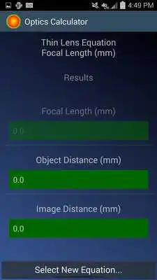 Play Optics Calculator Play Optics Calculator