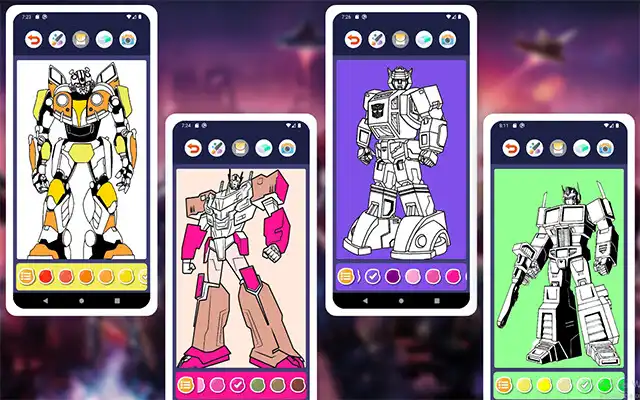 Play Optimus Prime Coloring Book  and enjoy Optimus Prime Coloring Book with UptoPlay