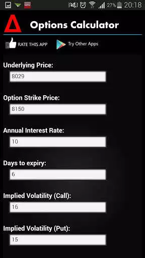 Play Options Calculator Play Options Calculator