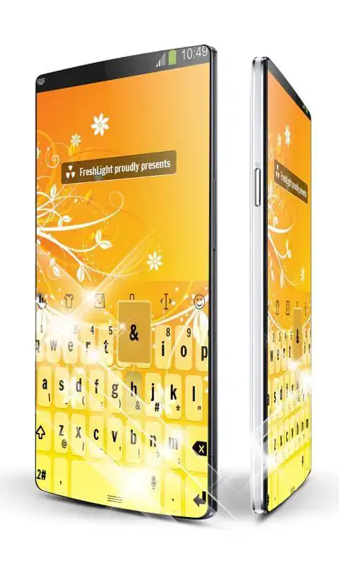 Play Orange Flowers Keypad Art