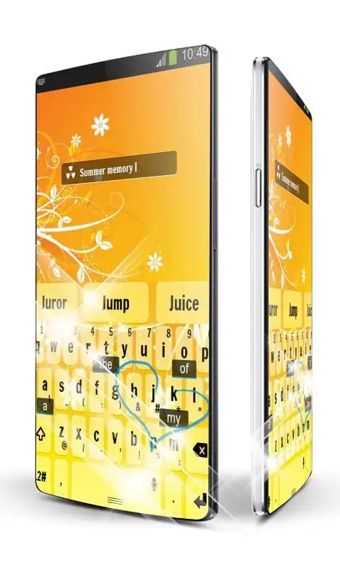 Play Orange Flowers Keypad Art