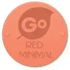 Free play online Orange Minimal Go Keyboard  APK