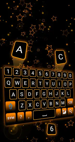 Play Orange Neon Keyboard  and enjoy Orange Neon Keyboard with UptoPlay