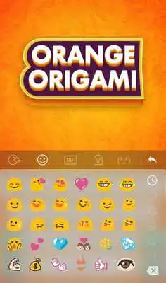 Play Orange Oarigami Keyboard Theme