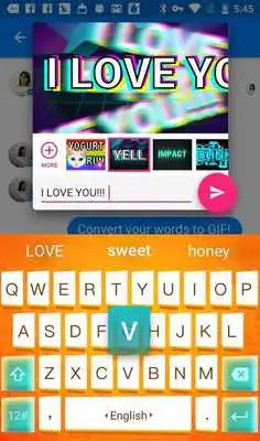 Play Orange Oarigami Keyboard Theme