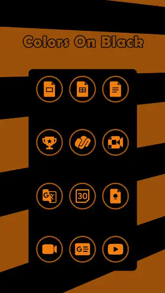 Play Orange On Black Icons as an online game Orange On Black Icons with UptoPlay