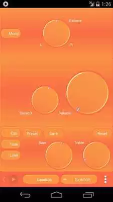 Play OrangeRed Skin for Poweramp