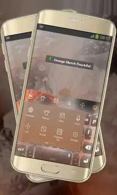 Play Orange Sketch Keypad Layout