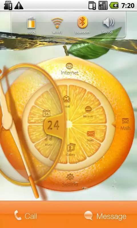 Play Orange Watch Free MXHome Theme